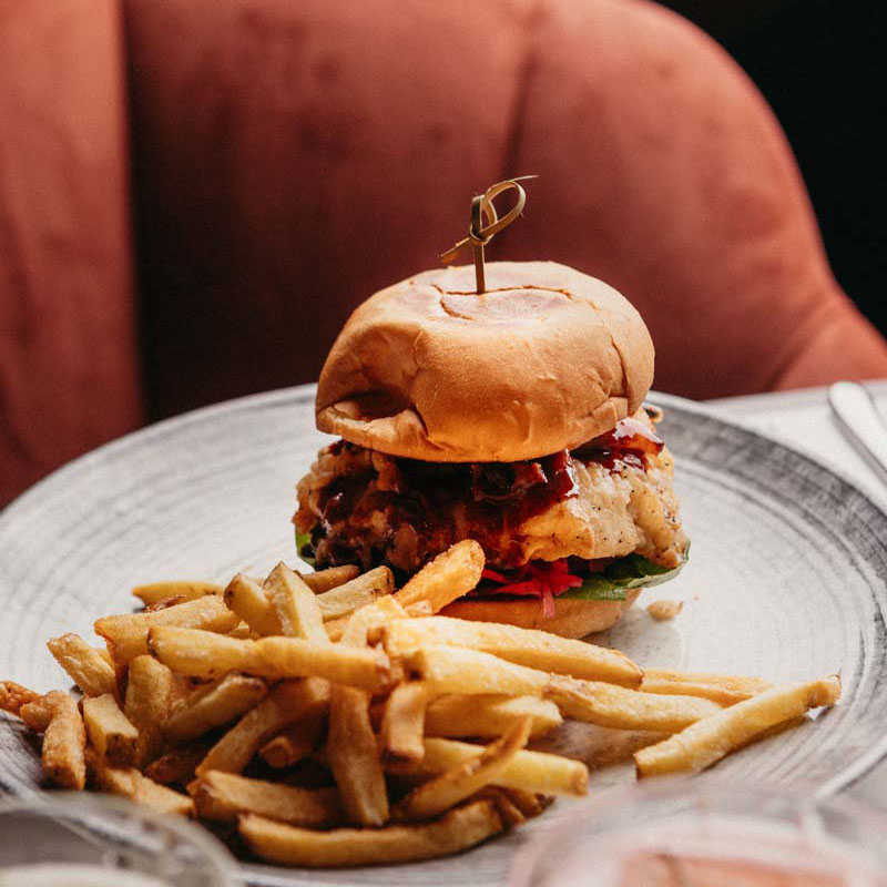 The Brooklyn Kids Food Burger and Chips